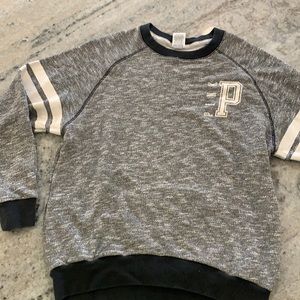 Victoria’s Secrest PINK black/gray sweatshirt size XS